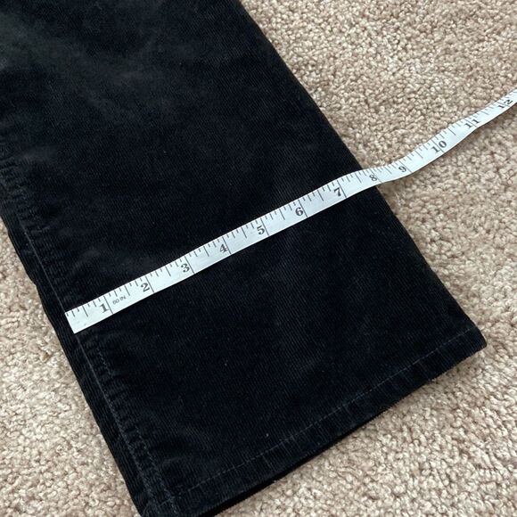 J.Crew Cotton Blend Corduroy Black Straight Leg Jeans size 2 - Picture 8 of 8